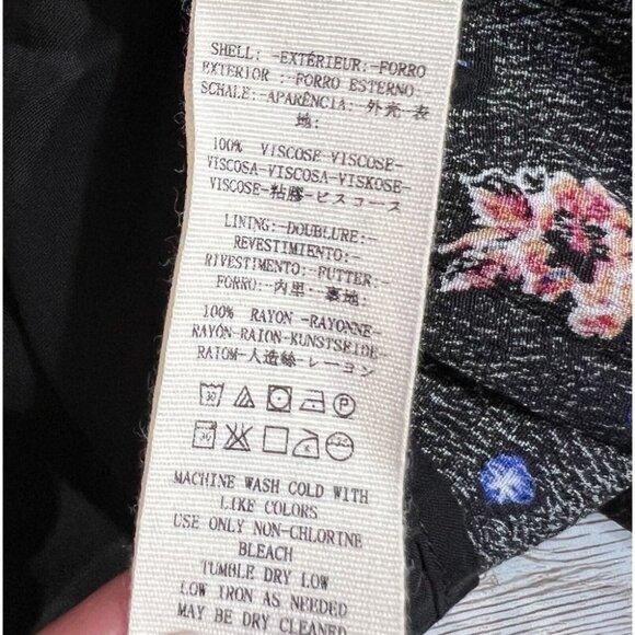 Free People Mini Dress Medium  Black Blue Long Sleeves - Picture 8 of 13